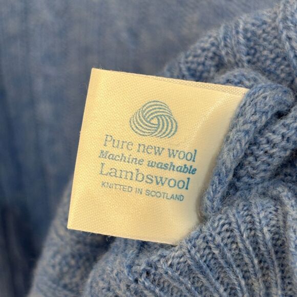 Mackinnon of Scotland Men 100% Wool Cable Knit Sweater Size XL X-Large D037 -26 - Picture 8 of 15